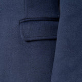 Cappotto donna monopetto. Due bottoni, tasca a pattina e vestibilità affiancata. CP003189 BLU ARTIGLI 