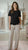 T-Shirt Donna in Cotone Elasticizzato con Ricamo Floreale. TS004896 NERO ARTIGLI Donna