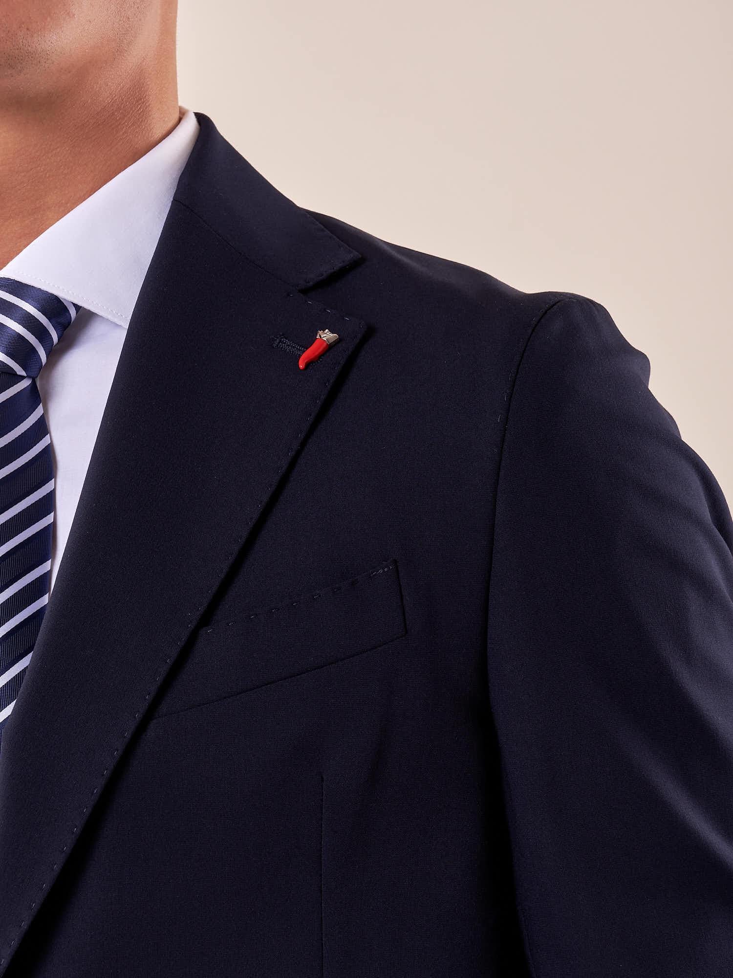 Abito classico sartoriale tasca a toppe uomo HAITI BLU MULISH 