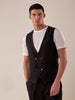 Men's double-breasted vest.