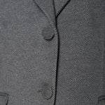 Cappotto donna monopetto. Due bottoni, tasca a pattina e vestibilità affiancata. CP003189 GRIGIO SCURO ARTIGLI 