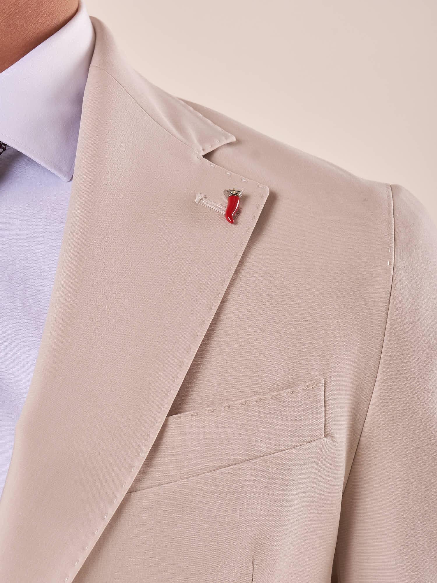 Abito classico sartoriale tasca a toppe uomo HAITI SABBIA MULISH 