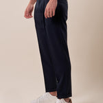 Pantalone una pence modello tapred fit con risvolto uomo. OC1S2S5P07 BLU OVER-D 