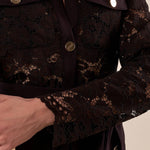 Giacca da Donna in Pizzo Elegante con pattine. GI000737 NERO ARTIGLI 