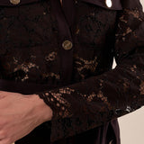 Giacca da Donna in Pizzo Elegante con pattine. GI000737 NERO ARTIGLI 