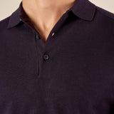 Polo uomo manica lunga in misto viscosa Eleganza casual e comfort naturale. CON/3020900 NAVY CONFAB 