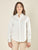 Camicia donna in cotone con pietre sui polsi. Manica lunga, bottoni tono su tono.