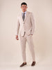Classic tailored suit with patch pockets for men