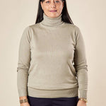 Dolcevita Donna Curvy in viscosa manica lunga basico ed essenziale. F712YBF02L SALVIA Lizalù 