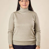 Dolcevita Donna Curvy in viscosa manica lunga basico ed essenziale. F712YBF02L SALVIA Lizalù 