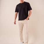 Pantalone 5 tasche cotone bull uomo. OE1S2S5P11 GREIGE OVER-D 