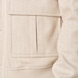Giubbino da uomo modello Bomber in tessuto spigato. GBI1619H BEIGE HAMAKI-HO 
