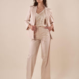Giacca Donna raso di cotone manica 3/4. ROMI/4009 GESSO ROMIHO 