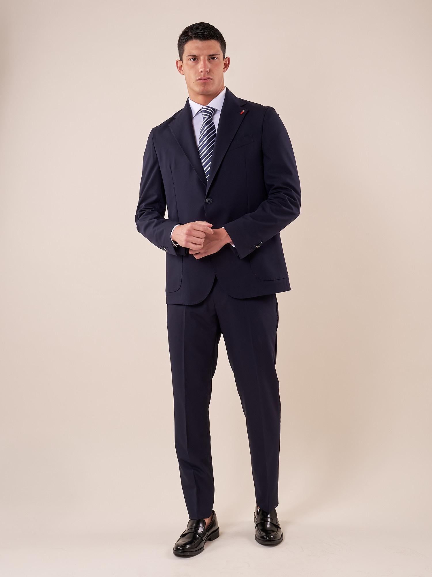 Abito classico sartoriale tasca a toppe uomo HAITI BLU MULISH 