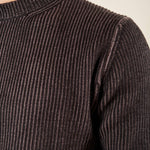 Maglia Uomo Invernale in Morbido Tessuto con Mezzo Collo Rigato. Eleganza e Comfort in un Solo Capo. DM9572 NERO DATCH 