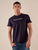 T-shirt Uomo manica corta in cotone 100% con logo stampato a contrasto TS616034 BLU Henry Cotton's Uomo