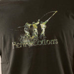 T-shirt Uomo manica corta in cotone 100% con logo stampato a contrasto TS616035 VERDE Henry Cotton's 