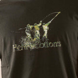 T-shirt Uomo manica corta in cotone 100% con logo stampato a contrasto TS616035 VERDE Henry Cotton's 