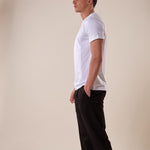 T-Shirt manica corta 100% cotone mercerizzato uomo. DM9302 BIANCO DATCH 