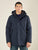 Giubbino Uomo Invernale Soft Shell con Cappuccio. Lunghezza Media.