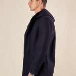 Parka Uomo con Cappuccio e Tasche con Pattine. CP14H BLU HAMAKI-HO 