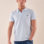 Polo manica corta cotone elasticizzato. DM1881 SKY BLUE DATCH 
