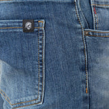 Jeans Uomo Slim Fit 5 tasche lavaggio medio Stretch. DM9647 MEDIUM BLUE DATCH Uomo 