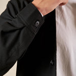 Giubbino Worker da Uomo con Tasche a Toppa Collo Camicia e Polsino, GAI1623H NERO HAMAKI-HO 