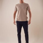 T-Shirt cotone piquet stretch manica corta uomo. CON2802425 SAND CONSENSO 