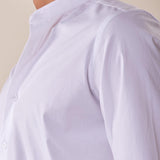 Camicia Manica lunga cotone elasticizzato modello alla coreana uomo. OC1S2S5C02 BIANCO OVER-D 