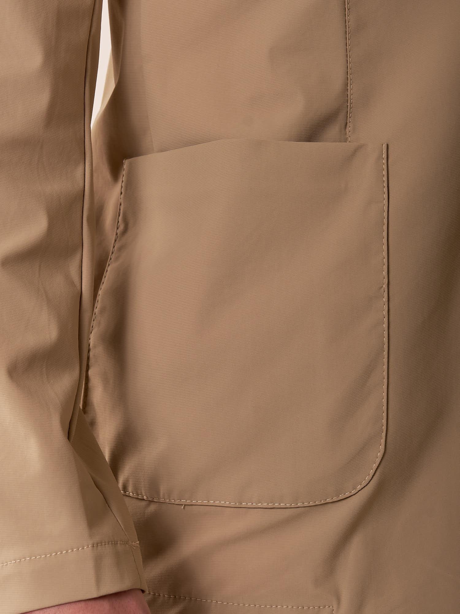 Giacca uomo tessuto tecnico stretch due bottoni tasca a toppe. OC1S2S5G01 BEIGE OVER-D Uomo 