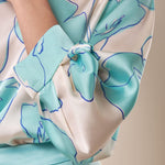 Blusa in fantasia manica lunga donna. BL002246 PANNA ARTIGLI 