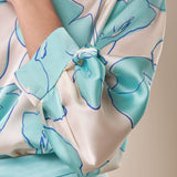 Blusa in fantasia manica lunga donna. BL002246 PANNA ARTIGLI 