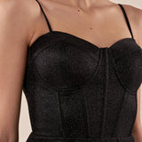 Abito lungo da cerimonia Donna elegante raffinata per occasioni speciali. AB002184 NERO ARTIGLI 