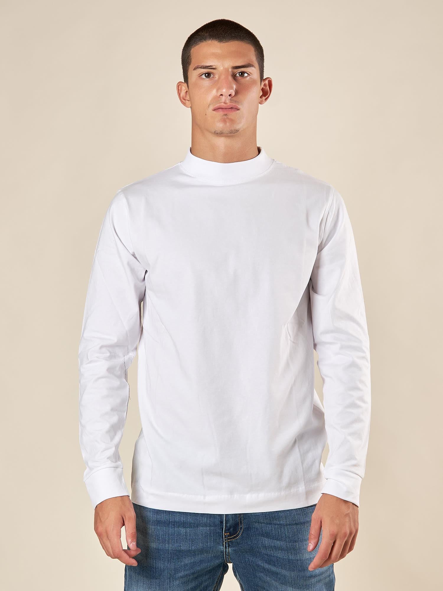 Lupetto Uomo Manica Lunga in Caldo Cotone elasticizzato ComfortTermico e stile essenziale. TI283H BIANCO HAMAKI-HO 