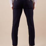 Pantalone da Uomo classico slim fit tasche all'americana. TM/NAP/D/7PANT BLU MEDIO ITALIAN FORMAT 