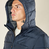 Giubbino Uomo Trapuntato con Cappuccio. Protezione, Stile e Comfort per lInverno. DM8580 BLU DATCH 