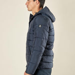 Giubbino Uomo Trapuntato con Cappuccio. Protezione, Stile e Comfort per lInverno. DM8580 BLU DATCH 