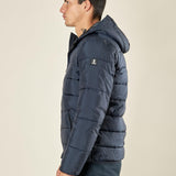 Giubbino Uomo Trapuntato con Cappuccio. Protezione, Stile e Comfort per lInverno. DM8580 BLU DATCH 