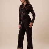 Giacca da Donna in Pizzo Elegante con pattine. GI000737 NERO ARTIGLI 